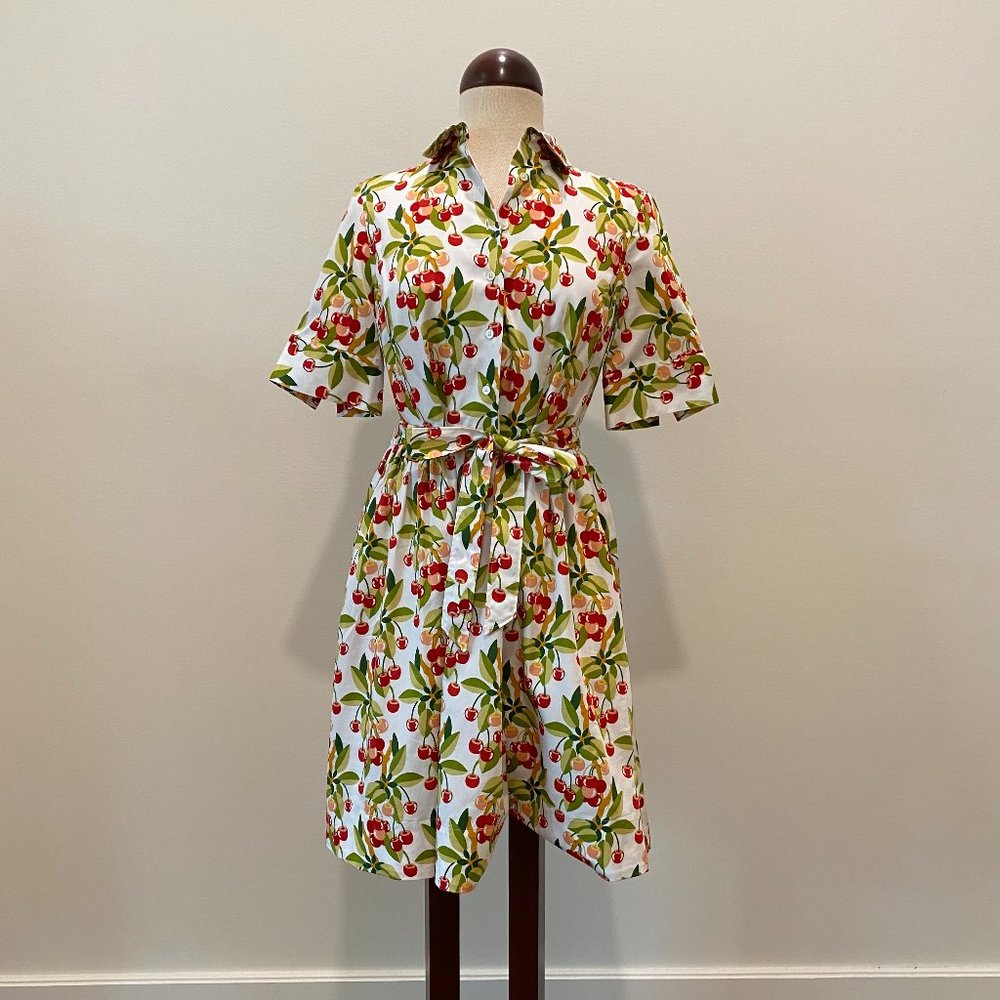 Brooks Brothers Vintage Style Cherry Dress Women’s Size 6P